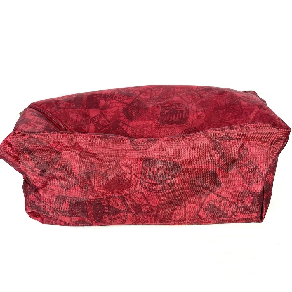 Samantha Brown Red Travel Weekender Tote Bag Carry On Places Print 23" - Picture 4 of 12